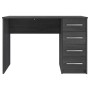 Movian, scrivania con 4 cassetti in stile moderno, modello Idro, 56 x 110 x 73 cm, colore grigio