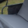 Outsunny Dondolo da Giardino 3 Posti Trasformabile in Letto con Zanzariera Cuscino Struttura in Ferro 240 × 140 × 197cm Grigio