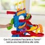 Fisher-Price- Little People Skyway Città Trasformabile, Playset Pista con Due Veicoli Wheelies Inclusi, Giocattolo 1+ Anni, Mul