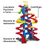Fisher-Price- Little People Skyway Città Trasformabile, Playset Pista con Due Veicoli Wheelies Inclusi, Giocattolo 1+ Anni, Mul