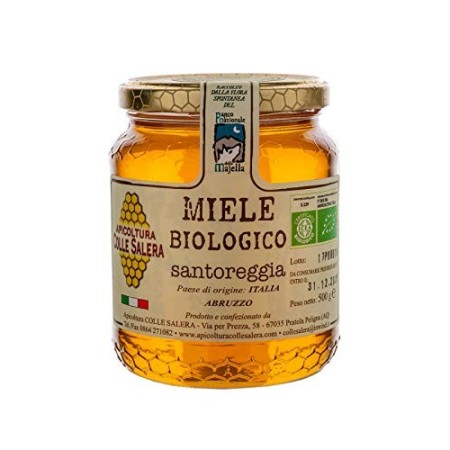 Miele biologico di Santoreggia - Italiano non Pastorizzato | Apicoltura Colle Salera (500 gr)
