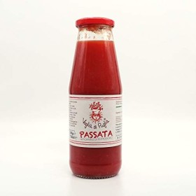 Voglia Di Puglia Passata Di Pomodoro Artigianale Con Basilico Fresco Senza Conservanti 3 Bottiglie 720ml 100% Made In Italy