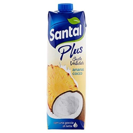 Santal Succo Ananas e Cocco con Una Goccia di Latte, 1000ml