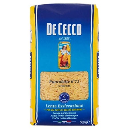 De Cecco Pasta Puntalette - 6 pezzi da 500 g [3 kg]