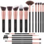 Pennelli Make Up EmaxDesign 17 pezzi Set di pennelli per trucco Fondotinta Cipria Crème Liquido Professionali Pennelli per volt