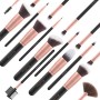 Pennelli Make Up EmaxDesign 17 pezzi Set di pennelli per trucco Fondotinta Cipria Crème Liquido Professionali Pennelli per volt