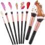 Pennelli Make Up EmaxDesign 17 pezzi Set di pennelli per trucco Fondotinta Cipria Crème Liquido Professionali Pennelli per volt
