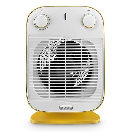 De'Longhi HFS50B20.YE Termoventilatore Vertical Edge, Giallo, 2000 W