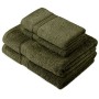 Pinzon by Amazon - Set di asciugamani in cotone egiziano, 2 asciugamani da bagno e 2 per le mani, colore: muschio