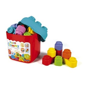 Clementoni- Soft Clemmy - Secchiello 20 Pezzi - Colori Assortiti, Multicolore, 14741