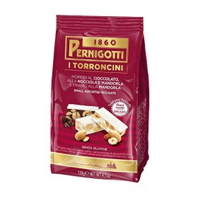 Pernigotti, Torroncini Assortiti, Torrone al Cioccolato, alla Nocciola e Mandorla, e alla Mandorla, con Miele, Senza Glucosio, F