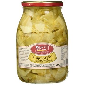 Nesti Conserve Alimentari Carciofi Spaccati all' Olio di Girasole - Pacco da 6 X 960 g