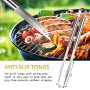 Set Barbecue Professionale 7 Pezzi In Acciaio Inox - Grembiule + Accessori E Guanto Kit Bbq Ideale Per Casa O Campeggio Insieme 