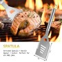 Set Barbecue Professionale 7 Pezzi In Acciaio Inox - Grembiule + Accessori E Guanto Kit Bbq Ideale Per Casa O Campeggio Insieme 