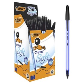 cristal soft penna sfera nera 50 pezzi