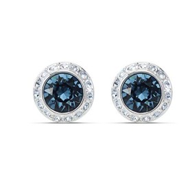 Swarovski Orecchini Stud Angelic, Azzurro, Placcato Rodio