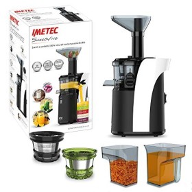 Imetec Succovivo SJ4 1200 Estrattore di Succo a Freddo per Frutta e Verdura, Spremitura Lenta 50 Giri/Min, Tecnologia Easy Juice