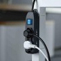 Electraline 62000 Multipresa 6 Posti 2 Schuko e 4 Bivalenti 10/16A, Cavo HO5 VV-F, Spina 16A, Nero, 1.5 M, Sicurezza Bambini