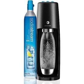 Sodastream One Touch, Gasatore d'Acqua Frizzante, Automatico, Nero