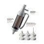 Kaiser 769066 Siringa da pasticciere in plastica, utilizzabile con una mano sola, 7 beccucci