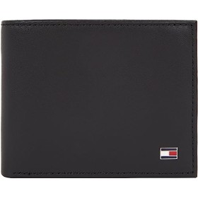 Tommy Hilfiger Eton Mini CC Wallet, Portafoglio Uomo, Nero (Schwarz (Black 002), 11x9x2 cm (B x H x T)