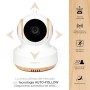 Availand Follow Baby"Wooden Edition" - Baby monitor con telecamera motorizzata: segue automaticamente i movimenti del bebè