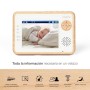 Availand Follow Baby"Wooden Edition" - Baby monitor con telecamera motorizzata: segue automaticamente i movimenti del bebè