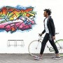 Relaxdays Rastrelliera Portabici, 3 Posti, Argento
