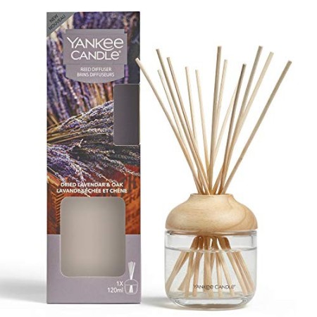 YANKEE CANDLE Diffusore di Aroma a Bastoncini, Lavanda essiccata e Quercia, 120 ml, Durata della fragranza: Fino a 10 Settimane