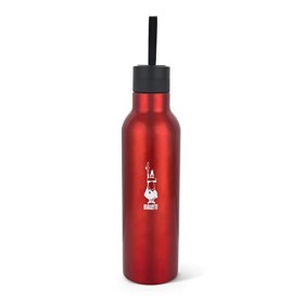 Bialetti Bottiglia Termica in Acciaio con Doppia Parete, Rosso, 500 ml