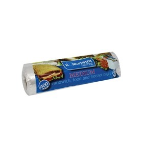 Kingfisher KC400FB sacchetti freezer medi per sandwich e cibo, confezione da 400, trasparente, NA