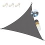 Sol Royal Tenda a Vela Impermeabile Triangolare 360x360x360 cm SolVision PS9 - Protezione Anti Raggi UV - Antracite