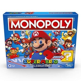 Monopoly Gioco in scatola, Edizione Super Mario Celebration, per i Fan di Super Mario, dagli 8 anni in su, con Effetti Sonori de