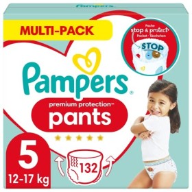 Pampers Premium Protection Pants Dimensione 5, 132 pannolini, 1 mese Box