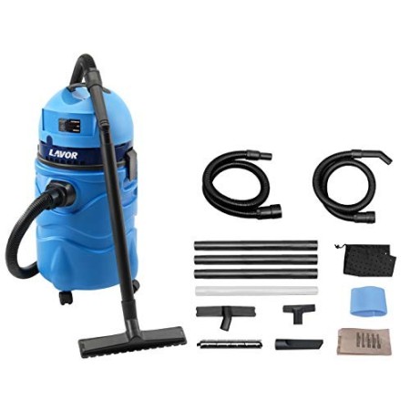 LAVOR Aspiratore per piscine SWIMMY Adatto a tutti i tipi di Piscine 1600 W max, 27 kPa, 70 l/s, Fusto 35 litri Tubo Flex Aspira