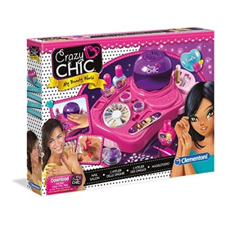 Clementoni - 15770 - Crazy Chic - L'Atelier delle Unghie - set unghie e smalti, gioco creativo bambina 6 anni+