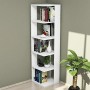 Homemania Libreria Corner, Legno, Bianco, 41,8x41,8x160,8 cm