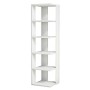 Homemania Libreria Corner, Legno, Bianco, 41,8x41,8x160,8 cm