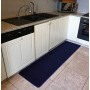 CASA TESSILE Tappeto Cucina passatoia Antiscivolo Largo 50 cm. Ariel - Blu Scuro, 240 cm.