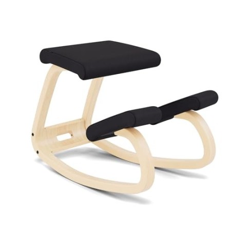 Varier Variable Seduta Ergonomica, Legno, Nero, 72x52x51 cm