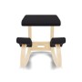 Varier Variable Seduta Ergonomica, Legno, Nero, 72x52x51 cm