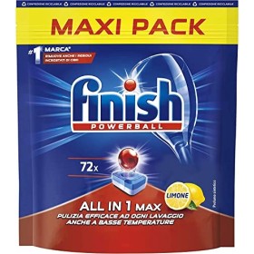 Finish, 72 Pastiglie Per Lavastoviglie, All In One Max, Limone - 7250 Ml