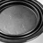 PhoneNatic Ciotola pieghevole in silicone per cani e gatti con moschettone, colore nero, 1000 ml