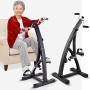 BAKAJI Pedaliera Allenamento Braccia Gambe Cyclette Cycle Bike Ginnastica Passiva Esercizio Fitness Riabilitazione Anziani (Dual
