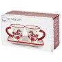 H&H Cavallino Tazze caffè, Ceramica, Bianco e Rosso, 2 unità