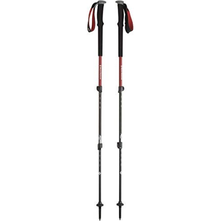 Black Diamond Trail, Bastone da Montagna Unisex-Adult, Rosso, 63-140 cm