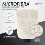Glart Guanto per Lavaggio dell’Auto, in Microfibra, di Alta Qualità, Bianco