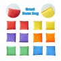 Paochocky 30 Pezzi 3 in 1 Anello Toss Giocattoli Set, Nylon Bean Bags Anelli di Lancio Coni Multicolori Giochi da Esterno Ideale