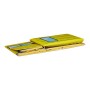 Relaxdays Sgabello Bambini Contenitore Giocattoli con Scomparto, Pieghevole Spazievole a Forma di Scuolabus 50 l, Poliestere, Sc
