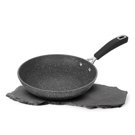 KASANOVA Padella New Petra Dark - Padella Antiaderente per Tutti i Piani Cottura - ø 30 cm